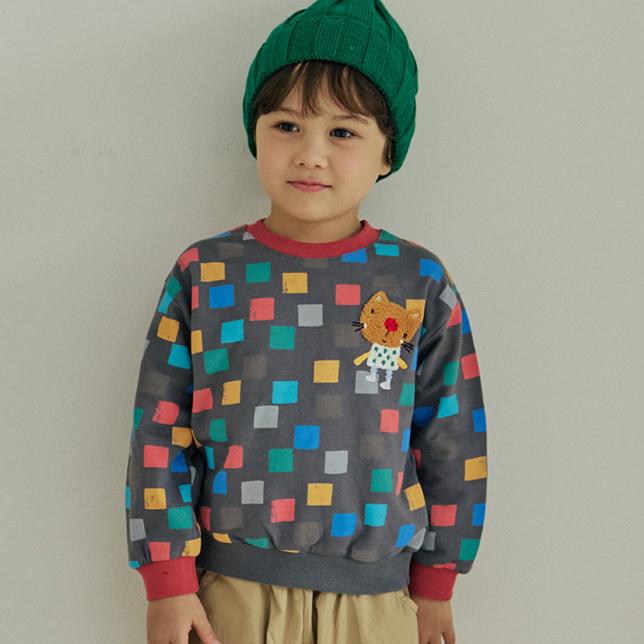 Orange Mom - Korean Children Fashion - #discoveringself - Furry Cat Tee