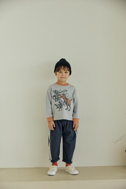 Stretch Color Block Pants by Orange Mom for Child - view 3