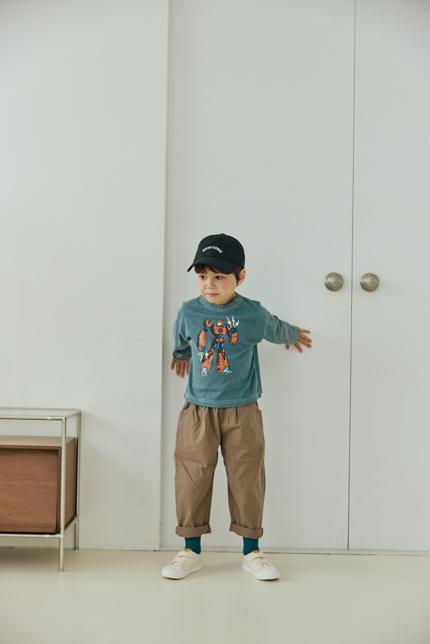 Orange Mom - Korean Children Fashion - #fashionkids - Robot Pigment Tee - 8