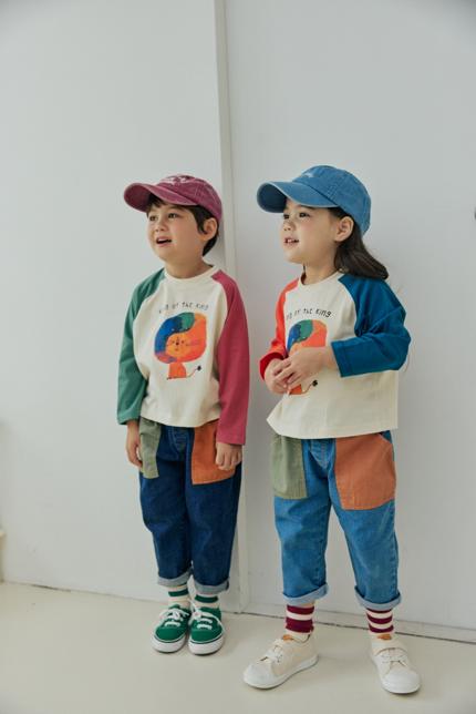 Orange Mom - Korean Children Fashion - #fashionkids - Rainbow Lion Tee - 5