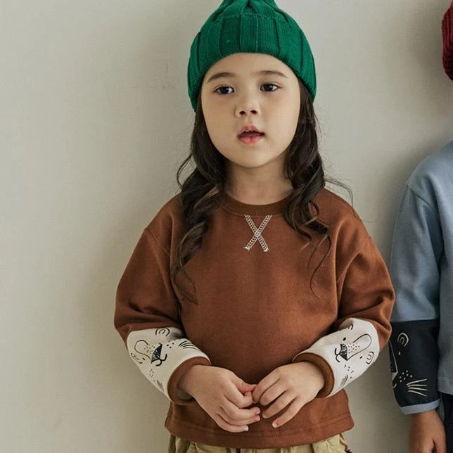 Orange Mom - Korean Children Fashion - #fashionkids - Bear Binding Tee - 8