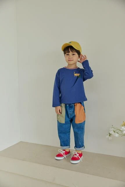 Orange Mom - Korean Children Fashion - #fashionkids - Cat Tee - 6