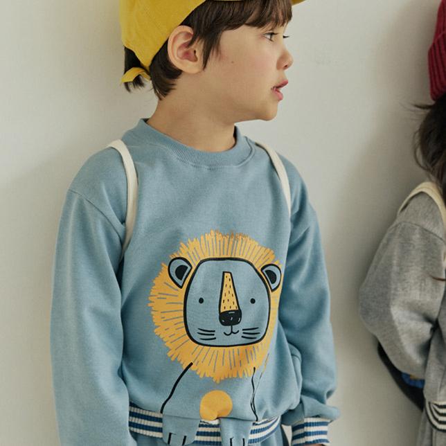Orange Mom - Korean Children Fashion - #fashionkids - 3D Lion Tee