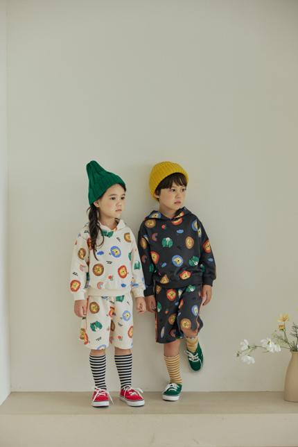 Orange Mom - Korean Children Fashion - #kidsshorts - Animal Color Block Pants - 9