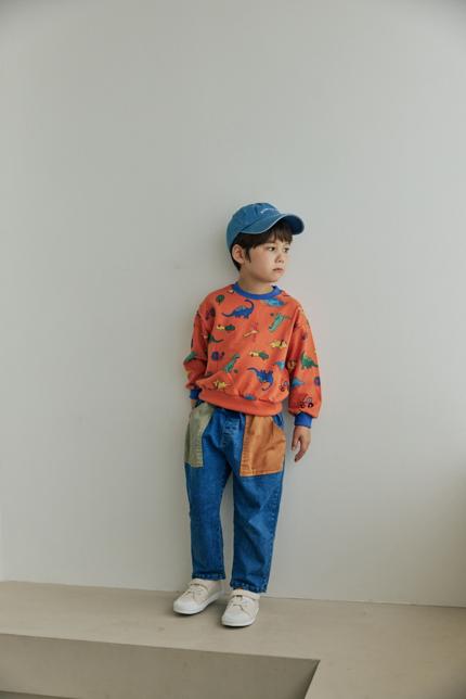 Stretch Color Block Pocket Pants by Orange Mom for Child - view 6