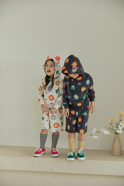 Orange Mom - Korean Children Fashion - #kidsstore - Animal Color Block Pants - 10