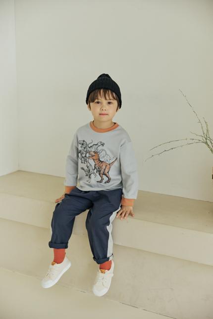 Stretch Color Block Pants by Orange Mom for Child - view 5