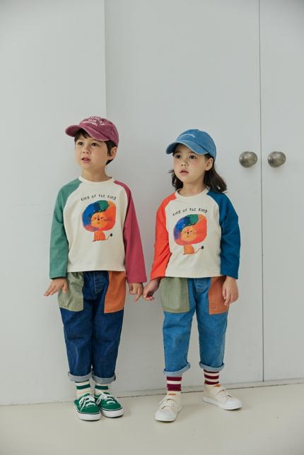 Orange Mom - Korean Children Fashion - #kidsstore - Rainbow Lion Tee - 7
