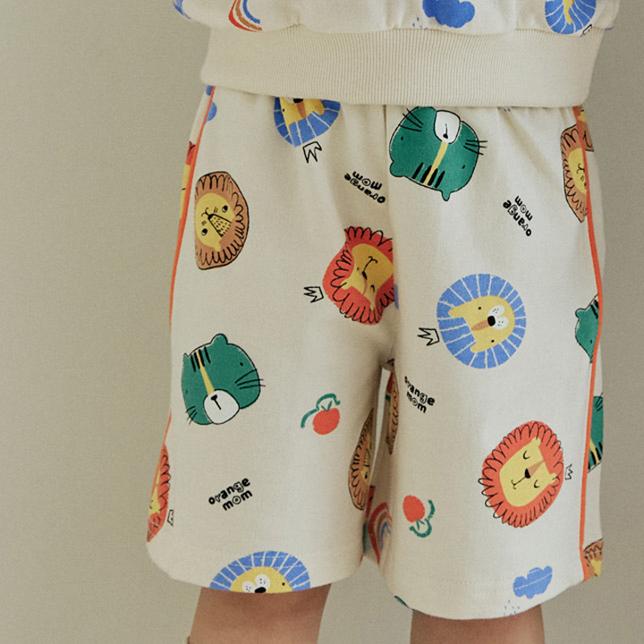 Orange Mom - Korean Children Fashion - #kidzfashiontrend - Animal Color Block Pants - 11