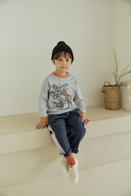 Stretch Color Block Pants by Orange Mom for Child - view 6