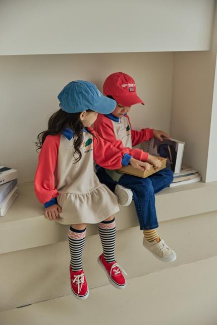 Orange Mom - Korean Children Fashion - #kidzfashiontrend - Collar Cat One-piece - 3