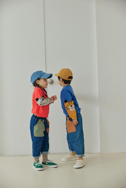 Stretch Color Block Pocket Pants by Orange Mom for Child - view 10