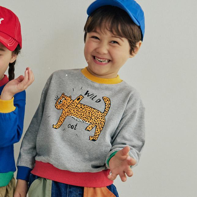 Orange Mom - Korean Children Fashion - #littlefashionista - Wild Cat Tee - 8