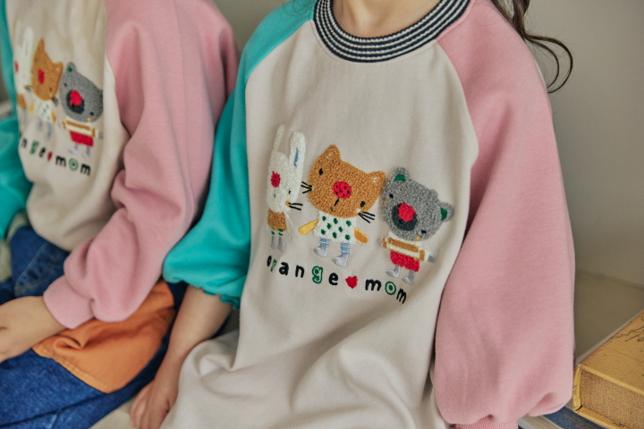 Orange Mom - Korean Children Fashion - #magicofchildhood - Buckle Animal Raglan One-piece - 8