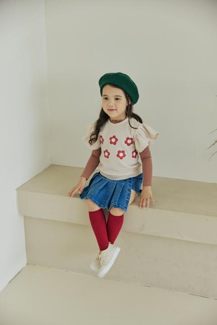 Orange Mom - Korean Children Fashion - #minifashionista - Flower Vest - 3
