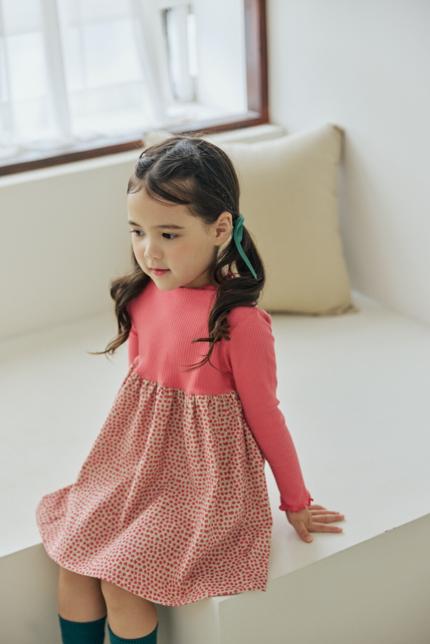 Orange Mom - Korean Children Fashion - #minifashionista - Ribbed Raglan One-piece