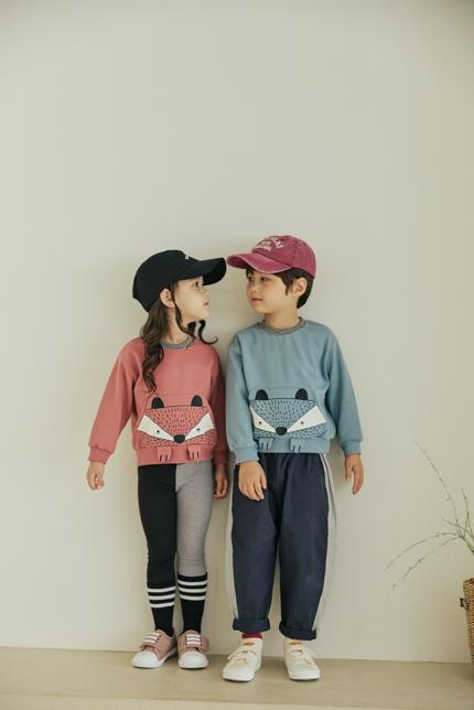 Orange Mom - Korean Children Fashion - #minifashionista - Color Block Leggings - 9