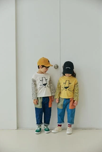 Orange Mom - Korean Children Fashion - #minifashionista - Cheetah Raglan Tee - 3