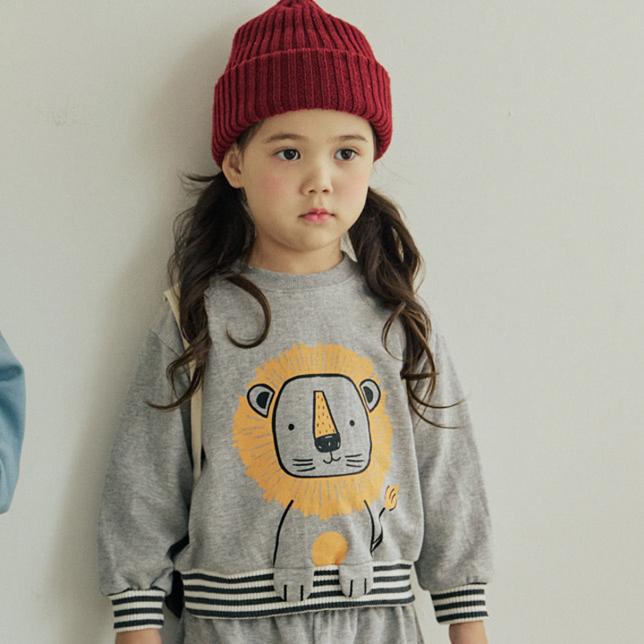 Orange Mom - Korean Children Fashion - #minifashionista - 3D Lion Tee - 8