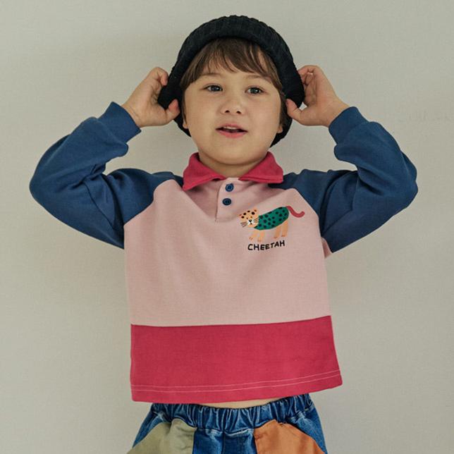 Orange Mom - Korean Children Fashion - #minifashionista - Collar Cat Tee - 8