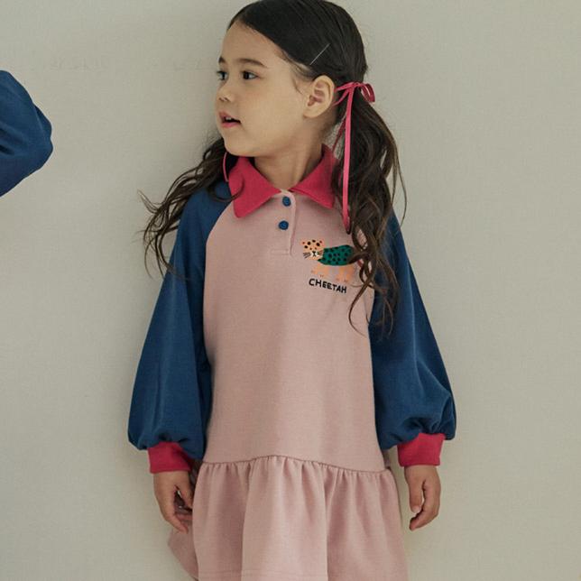 Orange Mom - Korean Children Fashion - #minifashionista - Collar Cat One-piece - 7