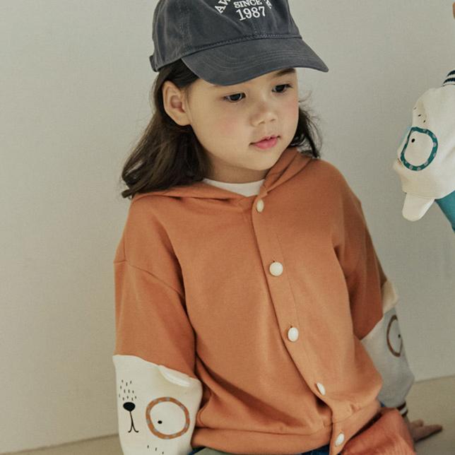 Orange Mom - Korean Children Fashion - #prettylittlegirls - Glasses Bear Hoodie Jumper - 7