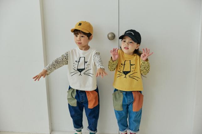 Orange Mom - Korean Children Fashion - #minifashionista - Cheetah Raglan Tee - 4