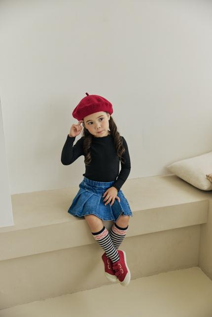Orange Mom - Korean Children Fashion - #prettylittlegirls - Intarock Ribbed Tee - 7