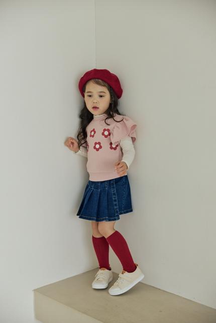 Orange Mom - Korean Children Fashion - #stylishchildhood - Flower Vest - 7