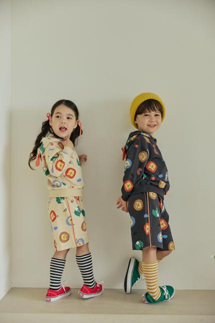 Orange Mom - Korean Children Fashion - #stylishchildhood - Animal Color Block Pants - 3