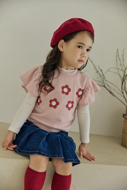 Orange Mom - Korean Children Fashion - #todddlerfashion - Flower Vest - 5