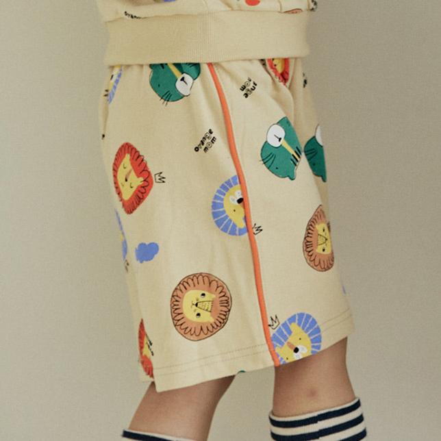 Orange Mom - Korean Children Fashion - #todddlerfashion - Animal Color Block Pants
