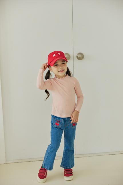 Orange Mom - Korean Children Fashion - #todddlerfashion - Intarock Ribbed Tee - 8