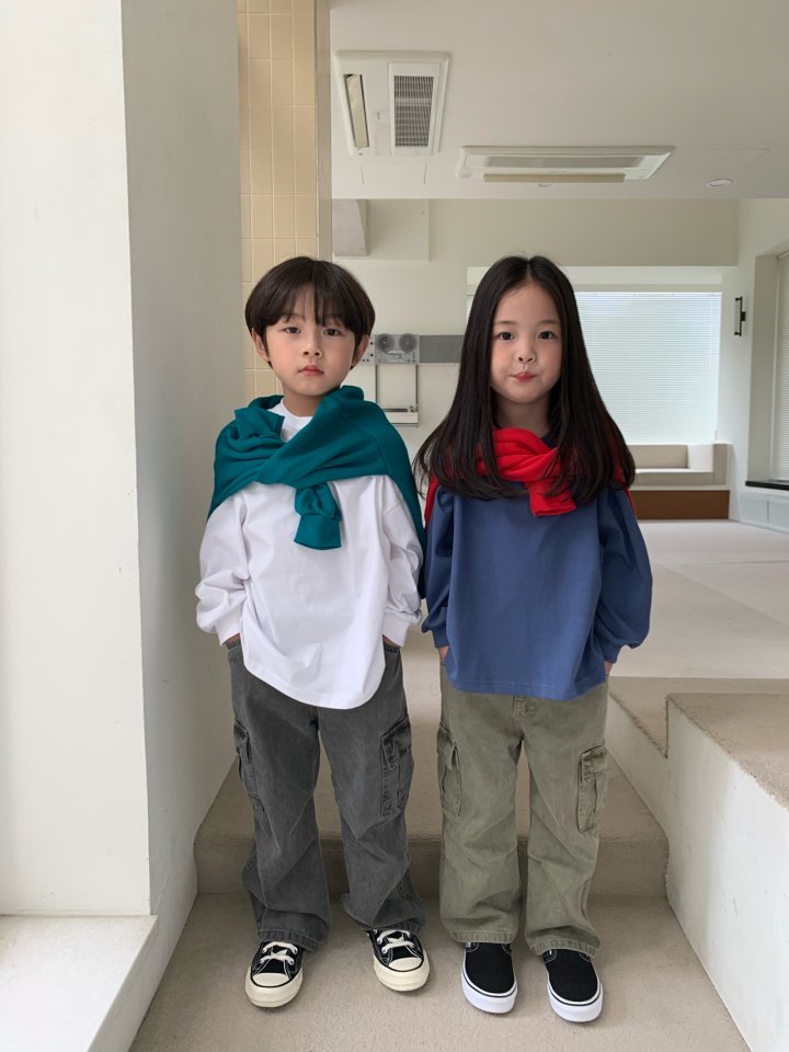 Our - Korean Children Fashion - #Kfashion4kids - Liner Dye Cargo Pants - 6