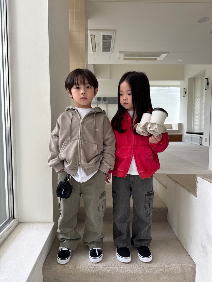Our - Korean Children Fashion - #Kfashion4kids - Stonewashed Hoodie - 5