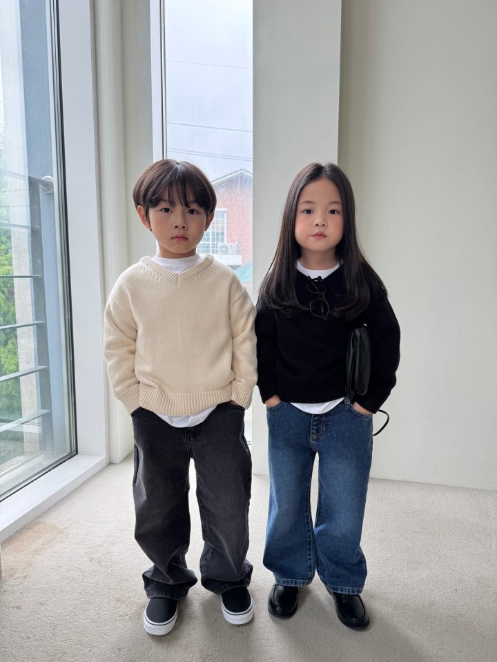 Our - Korean Children Fashion - #Kfashion4kids - Oliver V-Neck Knit - 12
