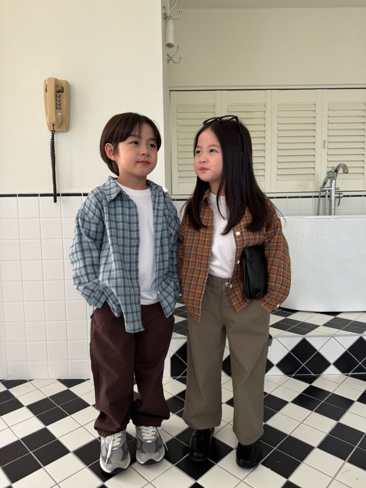 Our - Korean Children Fashion - #Kfashion4kids - Autumn Checked Shirt - 6