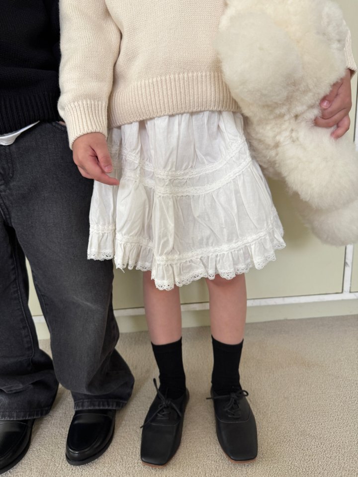 Our - Korean Children Fashion - #childofig - Garden Lace Skirt - 12