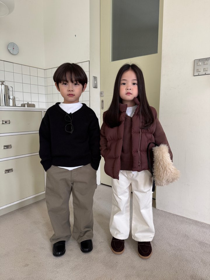Our - Korean Children Fashion - #stylishchildhood - Oliver V-Neck Knit - 4