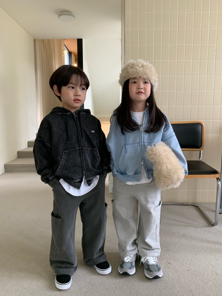 Our - Korean Children Fashion - #childrensboutique - Stonewashed Hoodie - 12