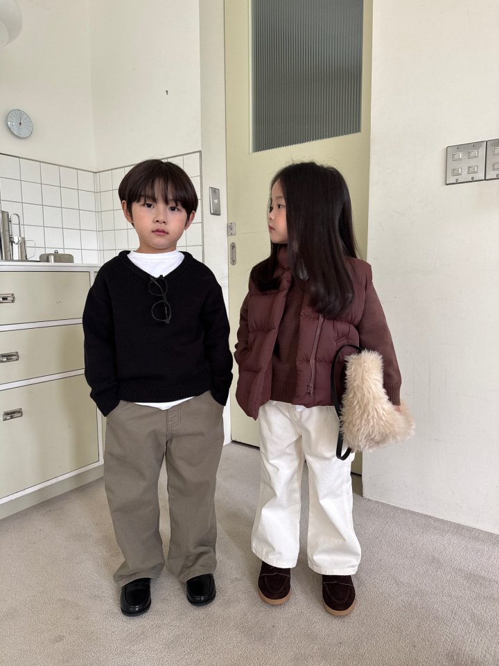 Our - Korean Children Fashion - #childrensboutique - Oliver V-Neck Knit - 5