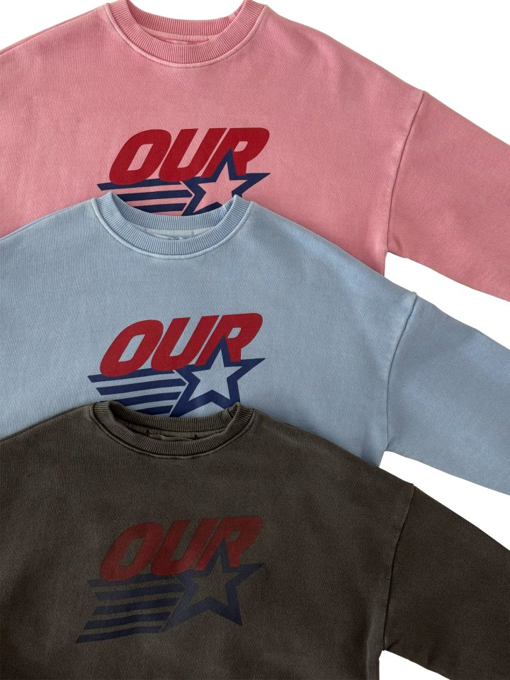 Our - Korean Children Fashion - #childrensboutique - Star Dye Sweatshirt - 3