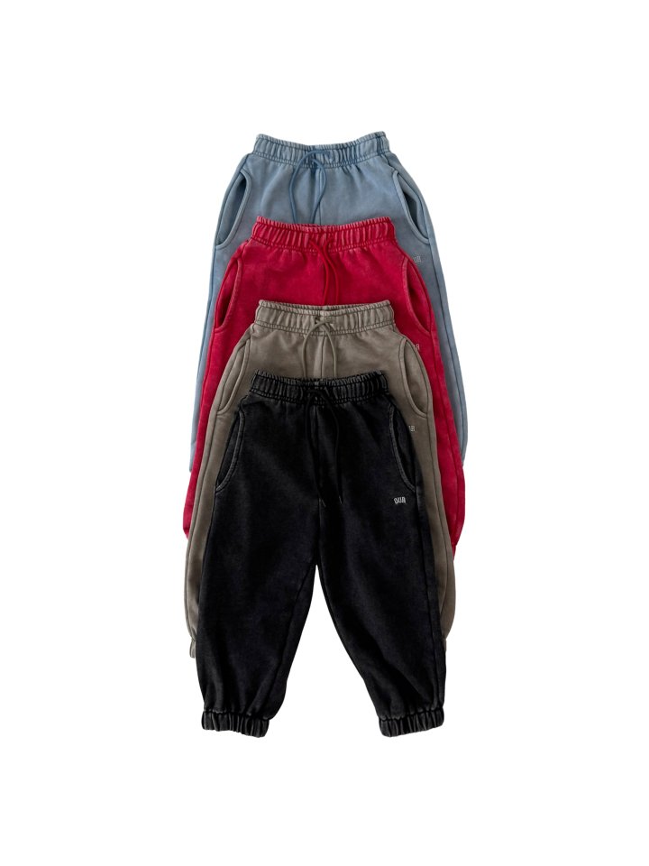 Our - Korean Children Fashion - #designkidswear - Stonewashed Joggers