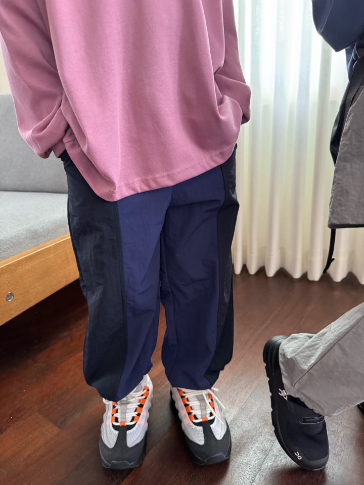 Our - Korean Children Fashion - #designkidswear - Line Block Pants - 7