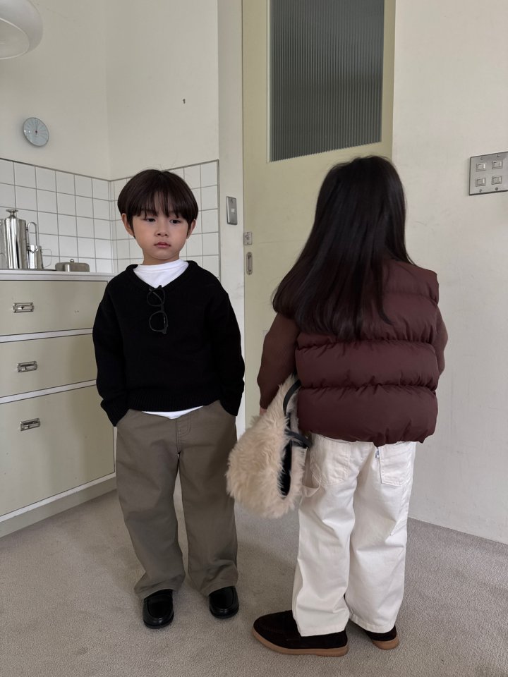 Our - Korean Children Fashion - #designkidswear - Oliver V-Neck Knit - 6