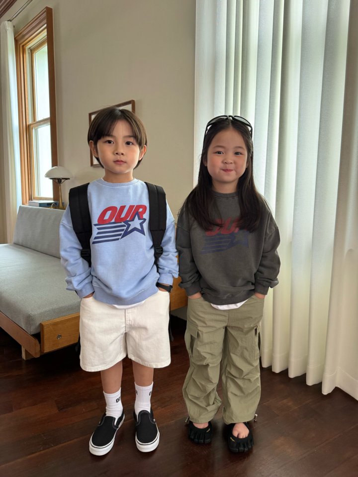 Our - Korean Children Fashion - #childrensboutique - Star Dye Sweatshirt - 4