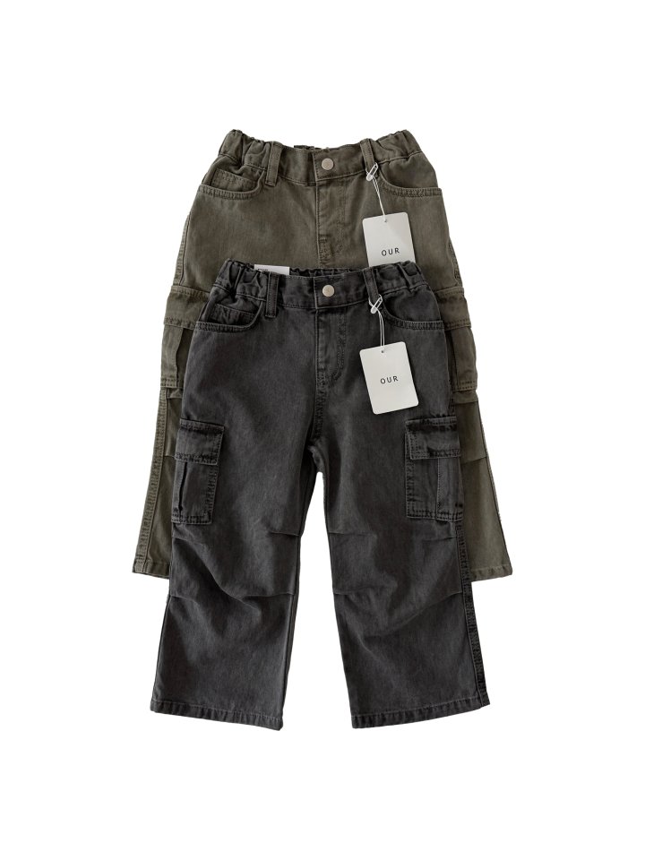 Our - Korean Children Fashion - #discoveringself - Liner Dye Cargo Pants