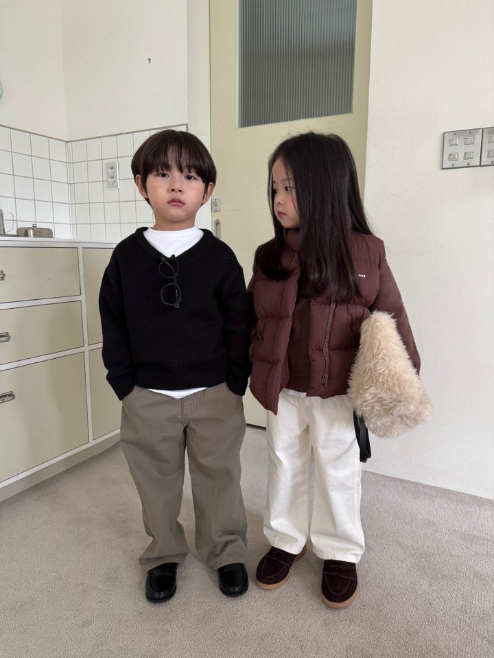 Our - Korean Children Fashion - #discoveringself - Oliver V-Neck Knit - 7