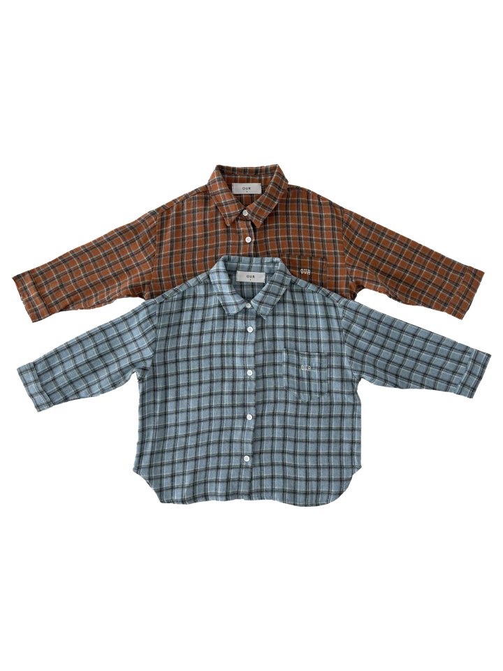 Our - Korean Children Fashion - #discoveringself - Autumn Checked Shirt