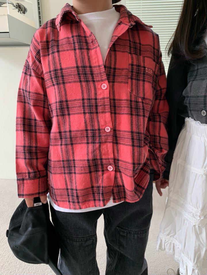 Our - Korean Children Fashion - #fashionkids - Dyeed Checked Shirt - 12